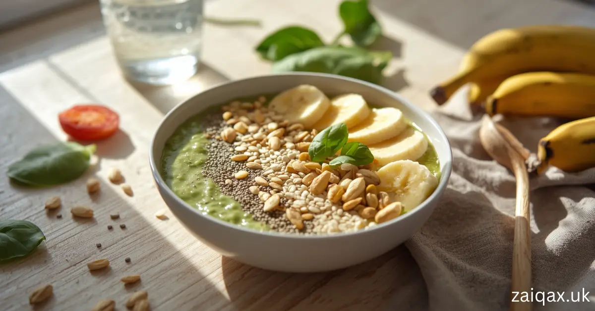 Green Power Porridge for Morning Energy