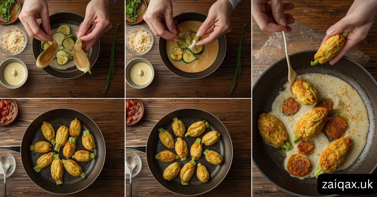 Step-by-Step Instructions to Fry Zucchini Flowers