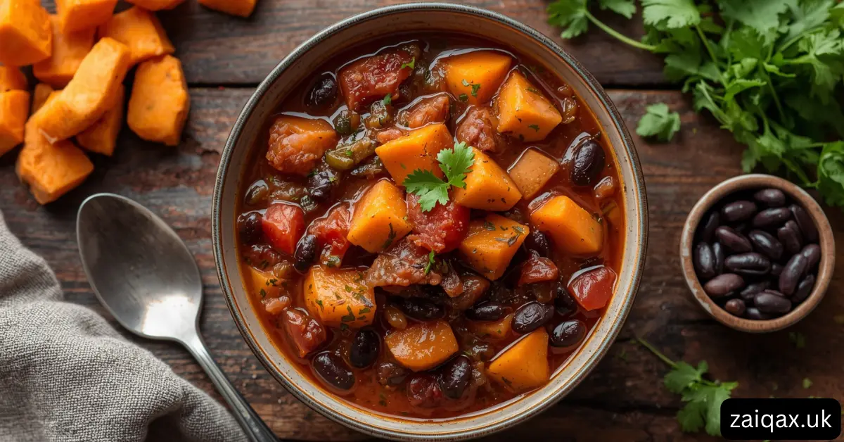 Zheelicious Sweet Potato & Black Bean Chili