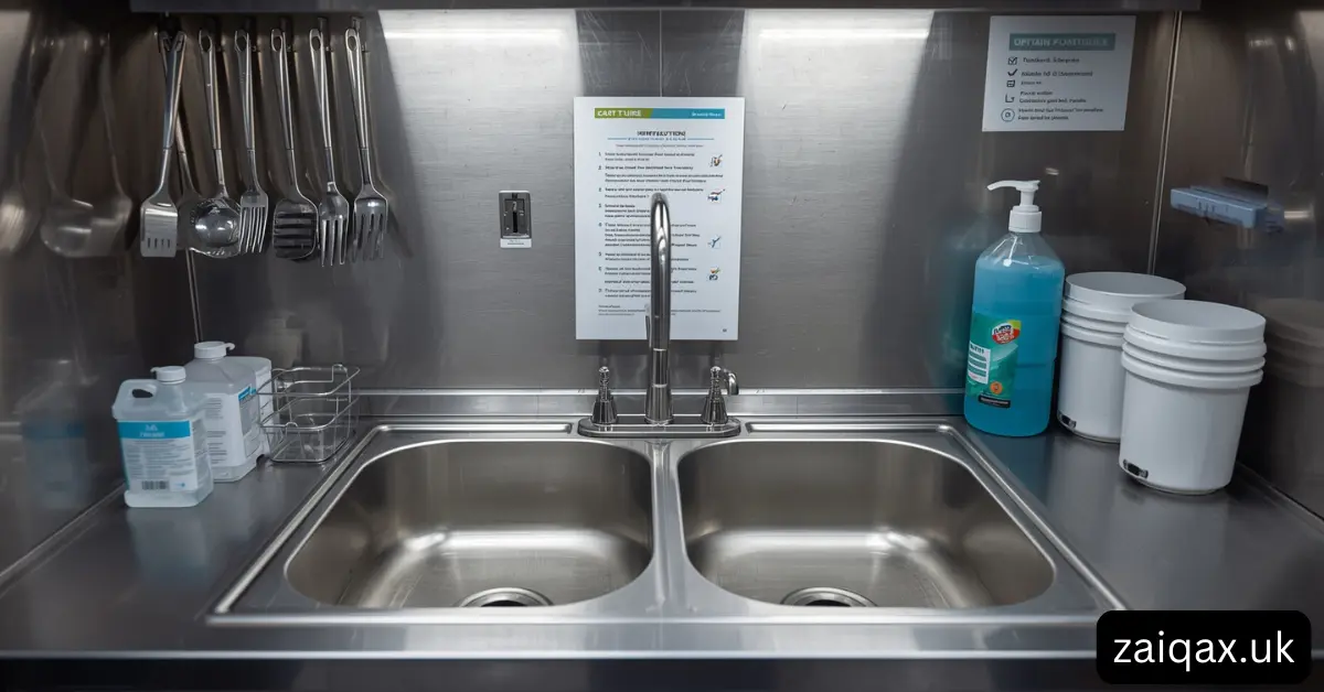 Daily Operating Procedure for a 4 Compartment Sink