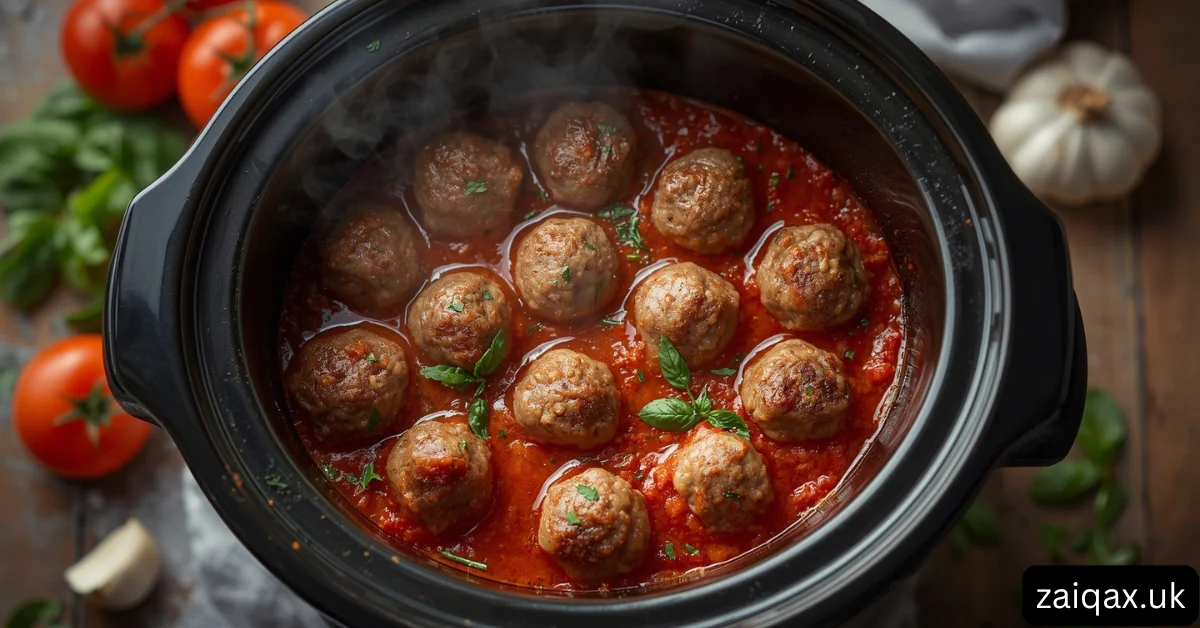 Crock Pot Whole30 Italian Meatballs