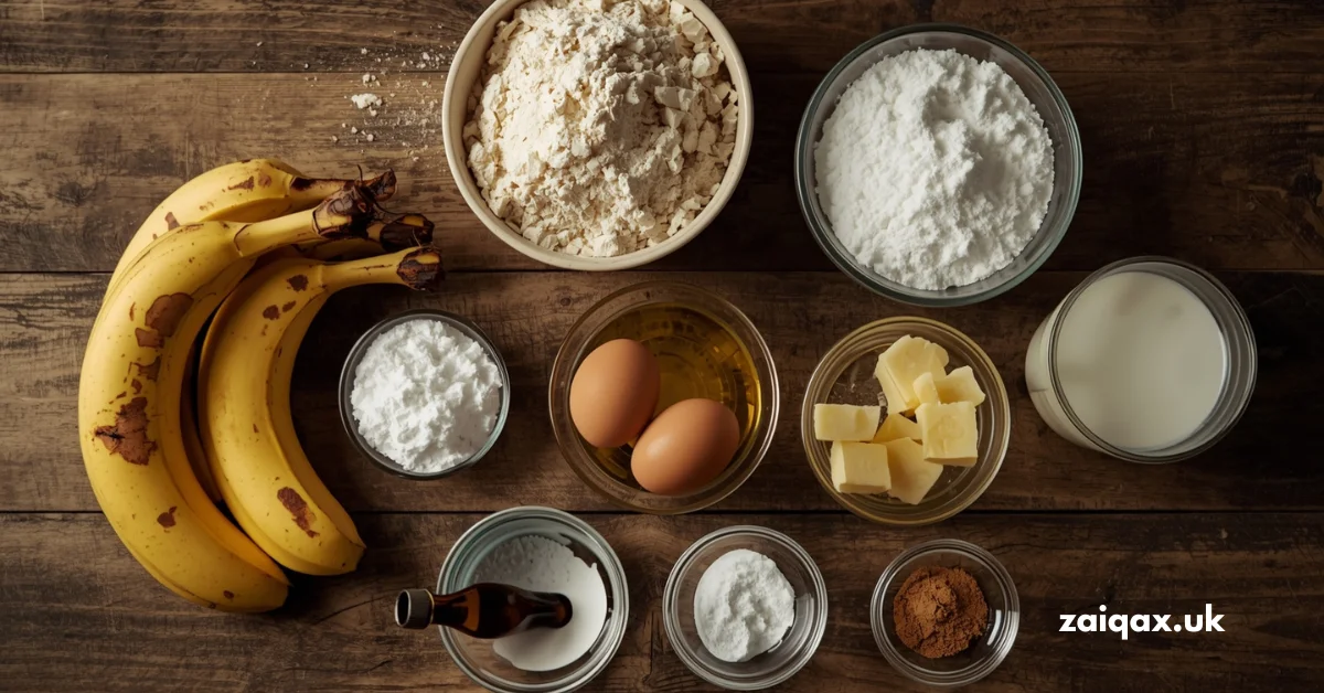 Ingredients for the Best Banana Bread