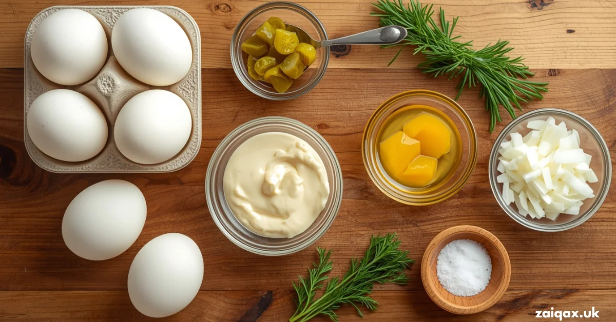 Ingredients for Perfect Egg Salad 