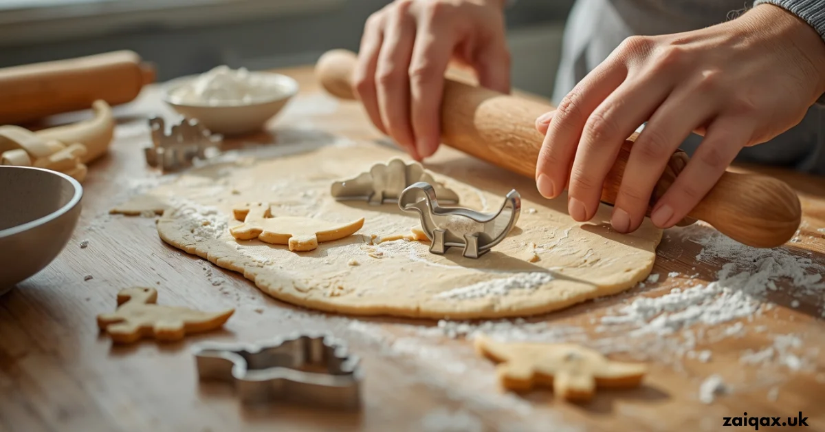 Dino Cookies Recipe Easy Cute Snack Kids Absolutely Love Step 3: Roll and Cut Shapes