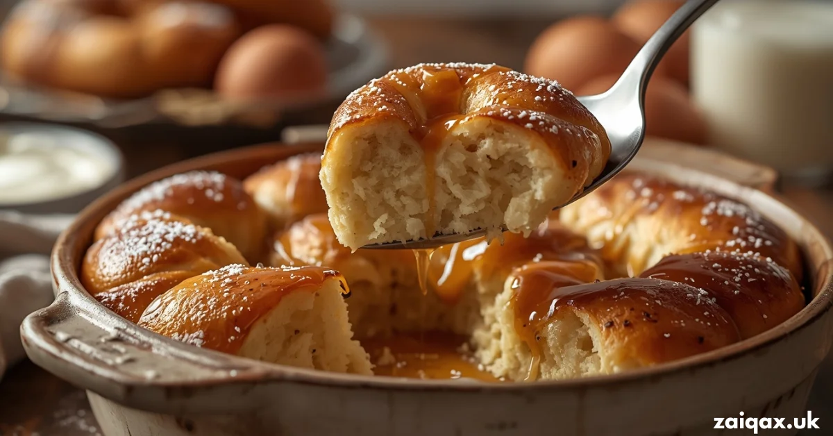 Home Secret Bread Pudding Recipe Using Bagels Soft Rich